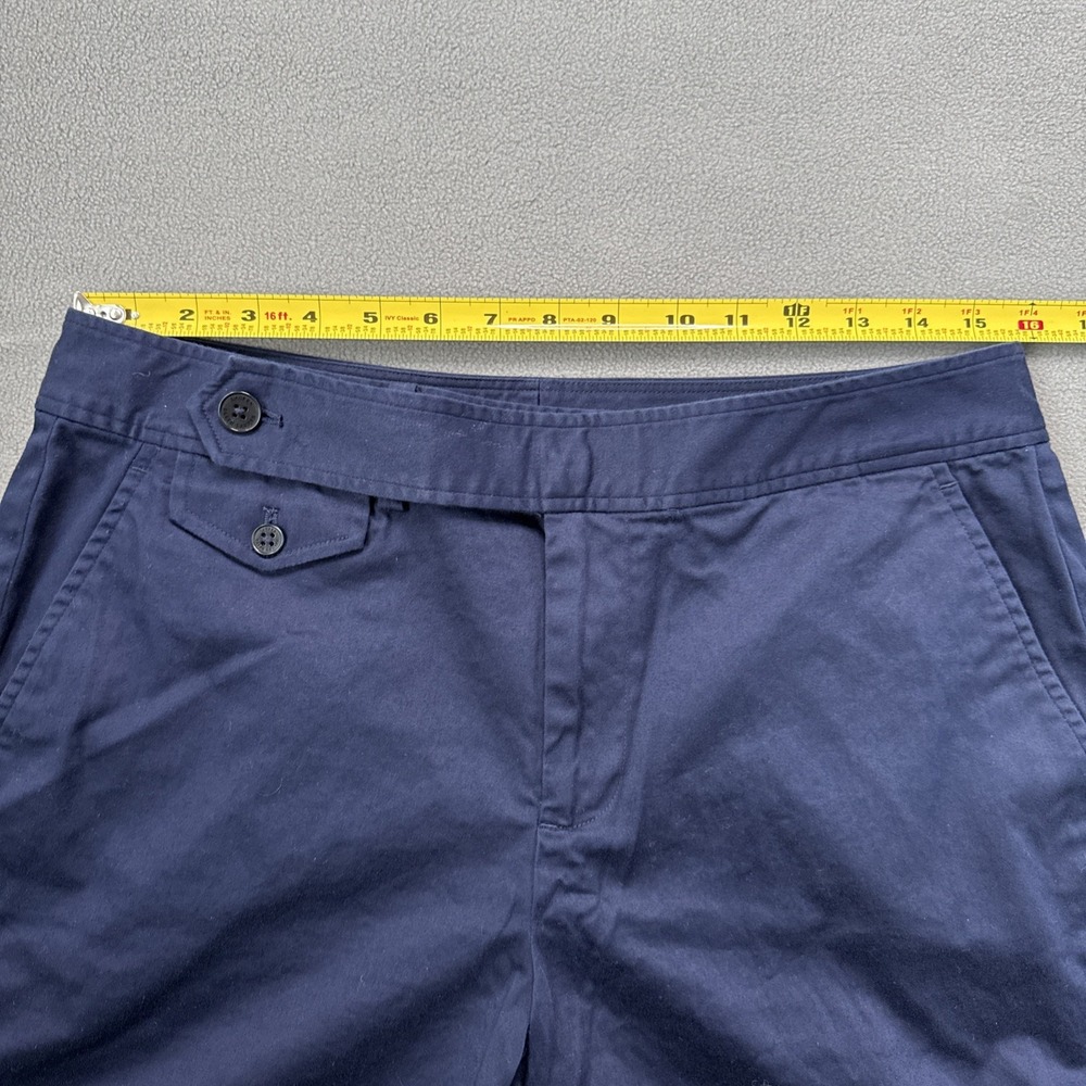 Lauren Ralph Lauren Shorts Womens 10‎ Navy Chino Cuffed Stretch Casual Coastal - Picture 6 of 11